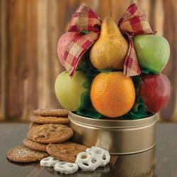 Fruit & Cookie Deluxe Fruit Basket from Brennan's Florist and Fine Gifts in Jersey City