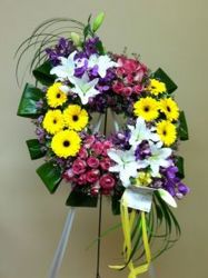 Cluster Wreath from Brennan's Florist and Fine Gifts in Jersey City